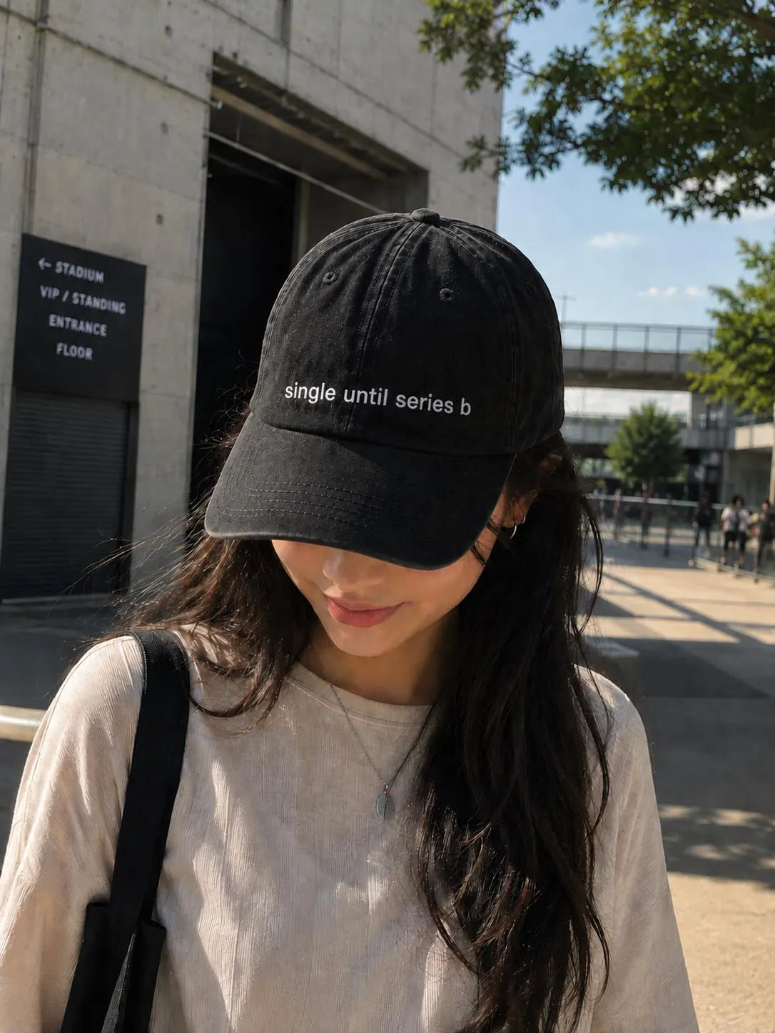 Single Until Series B Embroidered Dad Hat