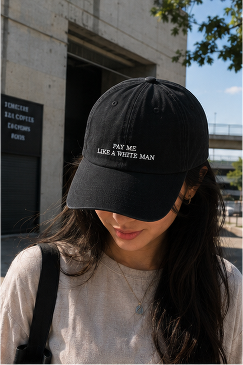 Pay Me Like a White Man Embroidered Dad Hat